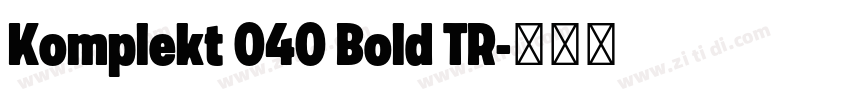 Komplekt 040 Bold TR字体转换